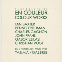 Yajima/ Galeries En Coulear/ Colour Works exhibition