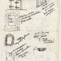 Hague Holland work, notes and sketches [recto]