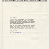 General correspondence, The Canada Council Art Bank
