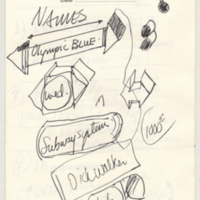 Labatt&#039;s stuff, memo notes and sketches