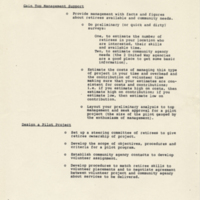 Labatt&#039;s stuff, retired employees project outline correspondence and project outline with supporting documentation regarding Honeywell Retiree Volunteer Project [HRVP]