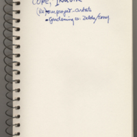 Journal/ sketchbook, notes