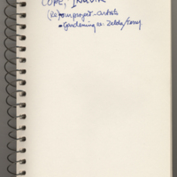 Journal/ sketchbook, notes
