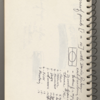 Journal/ sketchbook, print series notes A