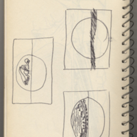 Journal/ sketchbook, three sketches