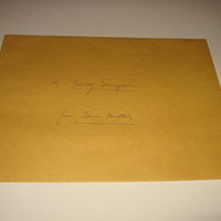 Envelope Accompanying Gift of &#039;A Double Page Spread with Real Finger&#039; and Note from IAIN BAXTER&amp; to Barry Simpson